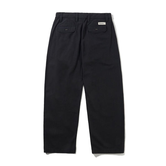 Pleated Trousers, Washed Black
