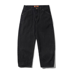 Trim Denim Jeans, Rinsed Black