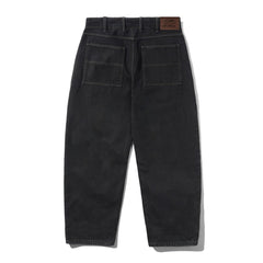 Trim Denim Jeans, Rinsed Black