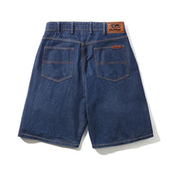 Baggy Denim Shorts, Dark Indigo