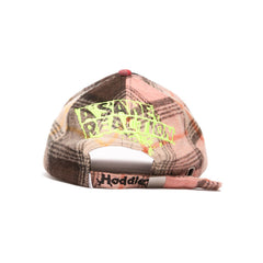 'H' Logo Cap, Mixed Plaid