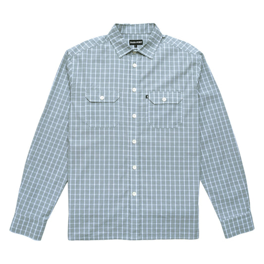 Workers Check LS Shirt, Stone