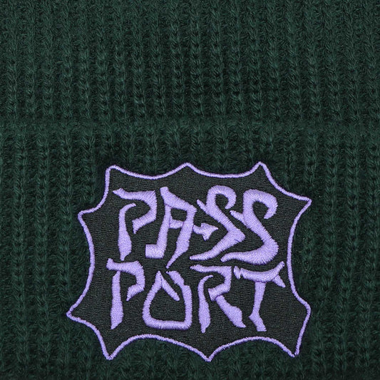 Glyph Beanie, Forest Green