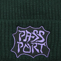 Glyph Beanie, Forest Green