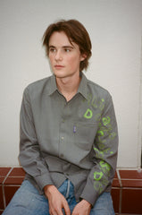 School Disco Long Sleeve Shirt, Dark Grey