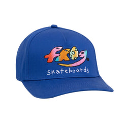 Dino Logo 5 Panel Hat, Royal Blue