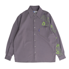 School Disco Long Sleeve Shirt, Dark Grey