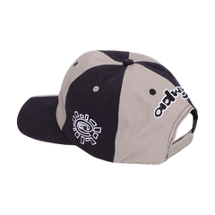 2 Tone 6 panel Cap, Grey / Black