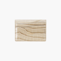 Croc Cardholder, Tan