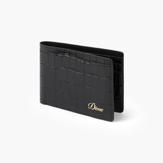 Croc Bifold Wallet, Black