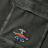 Aleka Cargo Jeans, Washed Army