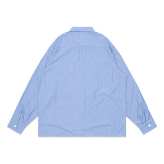 Post Button Down, Blue Stripe