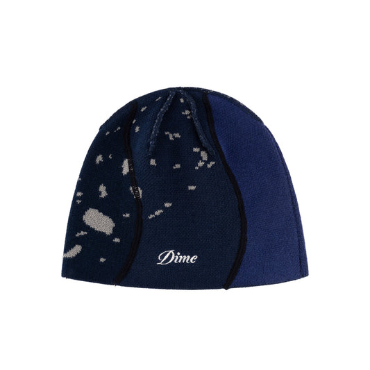 Reverse Stitch Skully Beanie, Navy
