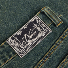 Baggy Denim Pants, Sandblasted Pine