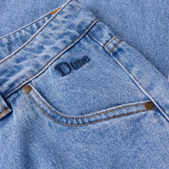 Classic Relaxed Denim Pants, Blue Washed