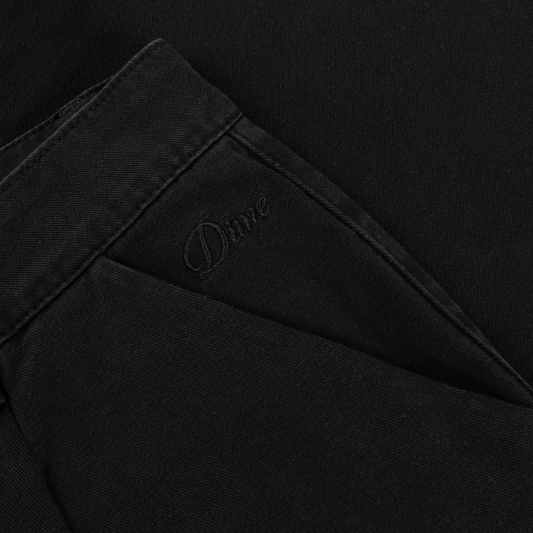 Baggy Chino Pants, Black