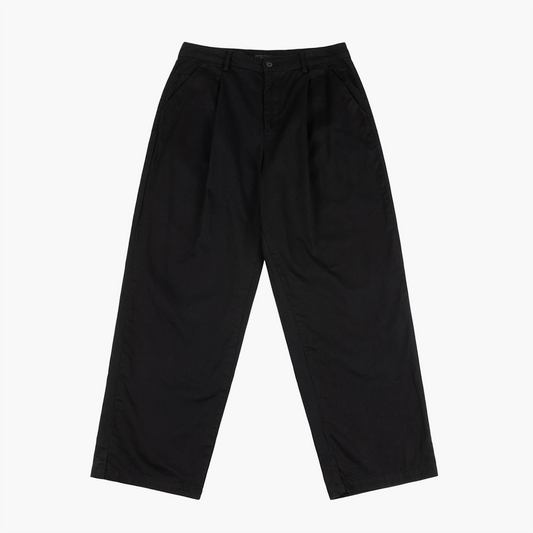 Baggy Chino Pants, Black
