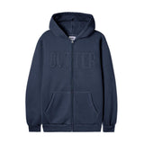 Fabric Applique Zip-Through Hood, Washed Slate
