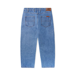 Baggy Denim Jeans, Washed Indigo