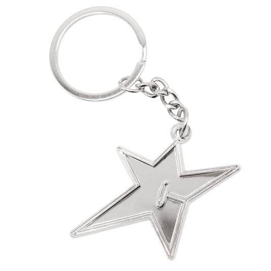 C-Star Key Chain, Chrome