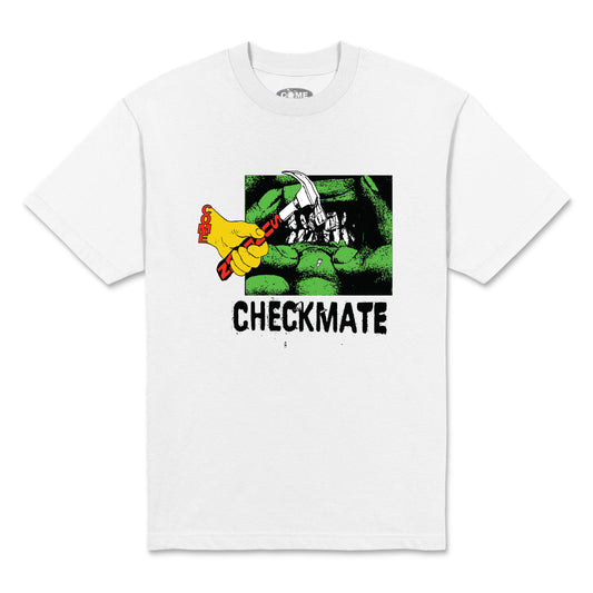 Checkmate Tee, White