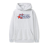Stars Pullover Hood, Ash Grey