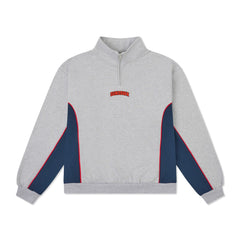 Sundown Quarter Zip Fleece, Grey / Navy