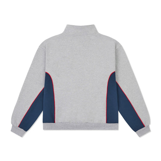 Sundown Quarter Zip Fleece, Grey / Navy