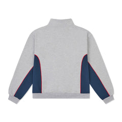Sundown Quarter Zip Fleece, Grey / Navy