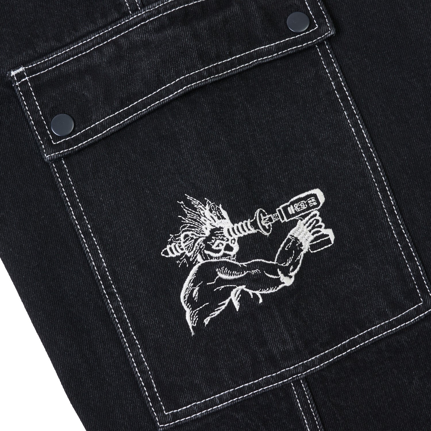 Helix Jeans, Washed Black