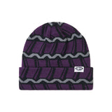 Helix Beanie, Black / Purple / Grey