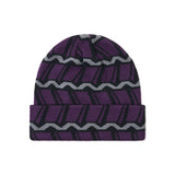 Helix Beanie, Black / Purple / Grey