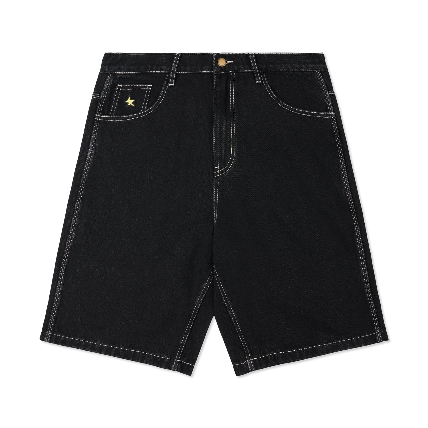 OJCGM Denim Shorts, Washed Black