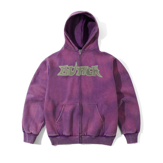 Encounter Zip-Thru Hood, Washed Purple