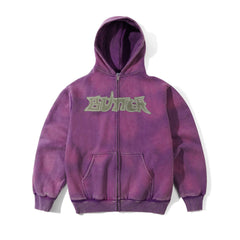 Encounter Zip-Thru Hood, Washed Purple