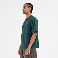 Little AB Flatlock Tee, Dark Teal