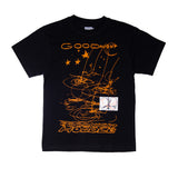 Goodnight Tee, Black / Orange