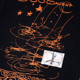 Goodnight Tee, Black / Orange