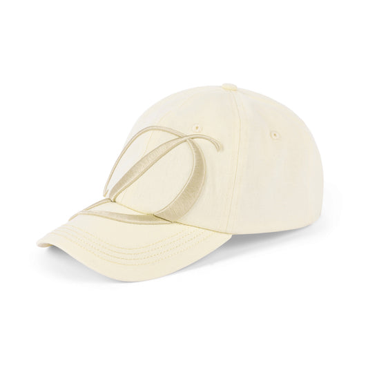 Big Cursive Low Pro Cap, Cream