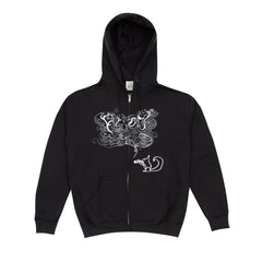OG Squirrel Zip Hoodie, Black
