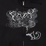 OG Squirrel Zip Hoodie, Black