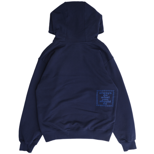 Scribble Sun Hoodie, Navy