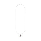 Cell Necklace, Silver / Pink