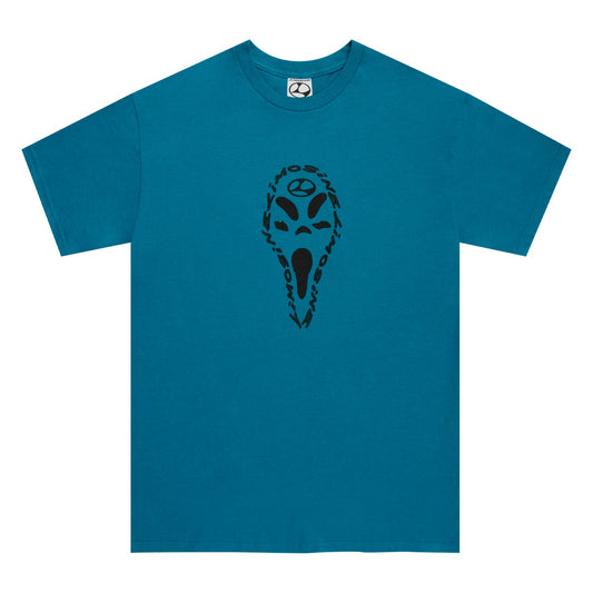 Screamer Tee, Aqua Blue