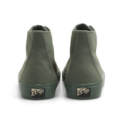 VM003 Hi Canvas Shoe, Full Spray Green