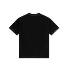 Small Atlas Contrast Stitch Tee, Black