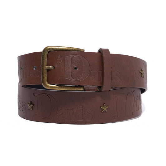 Miles Studded Belt, Brown