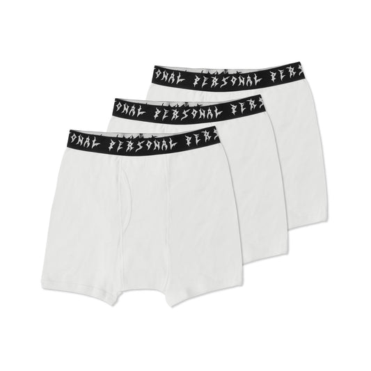 3 Pack Boxer Briefs, White