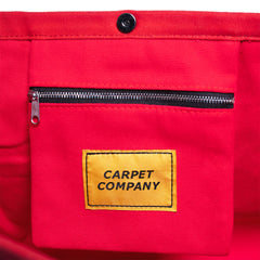 C-star Canvas Tote Bag, Red