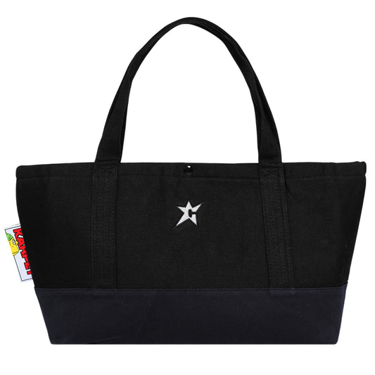 C-star Canvas Tote Bag, Black